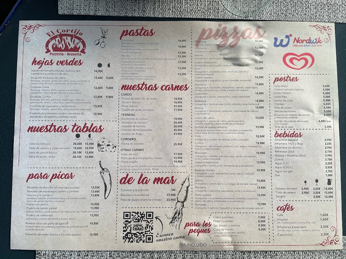 Menu Restaurante El Cortijo-1