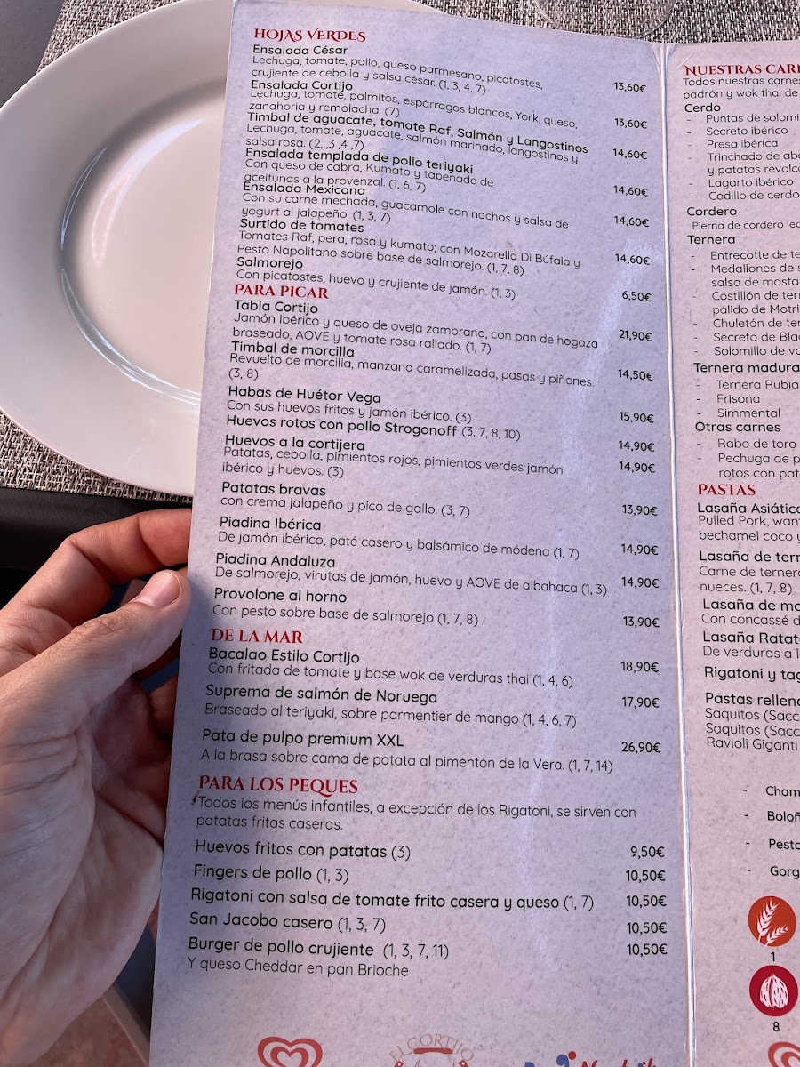 Menu Restaurante El Cortijo-5